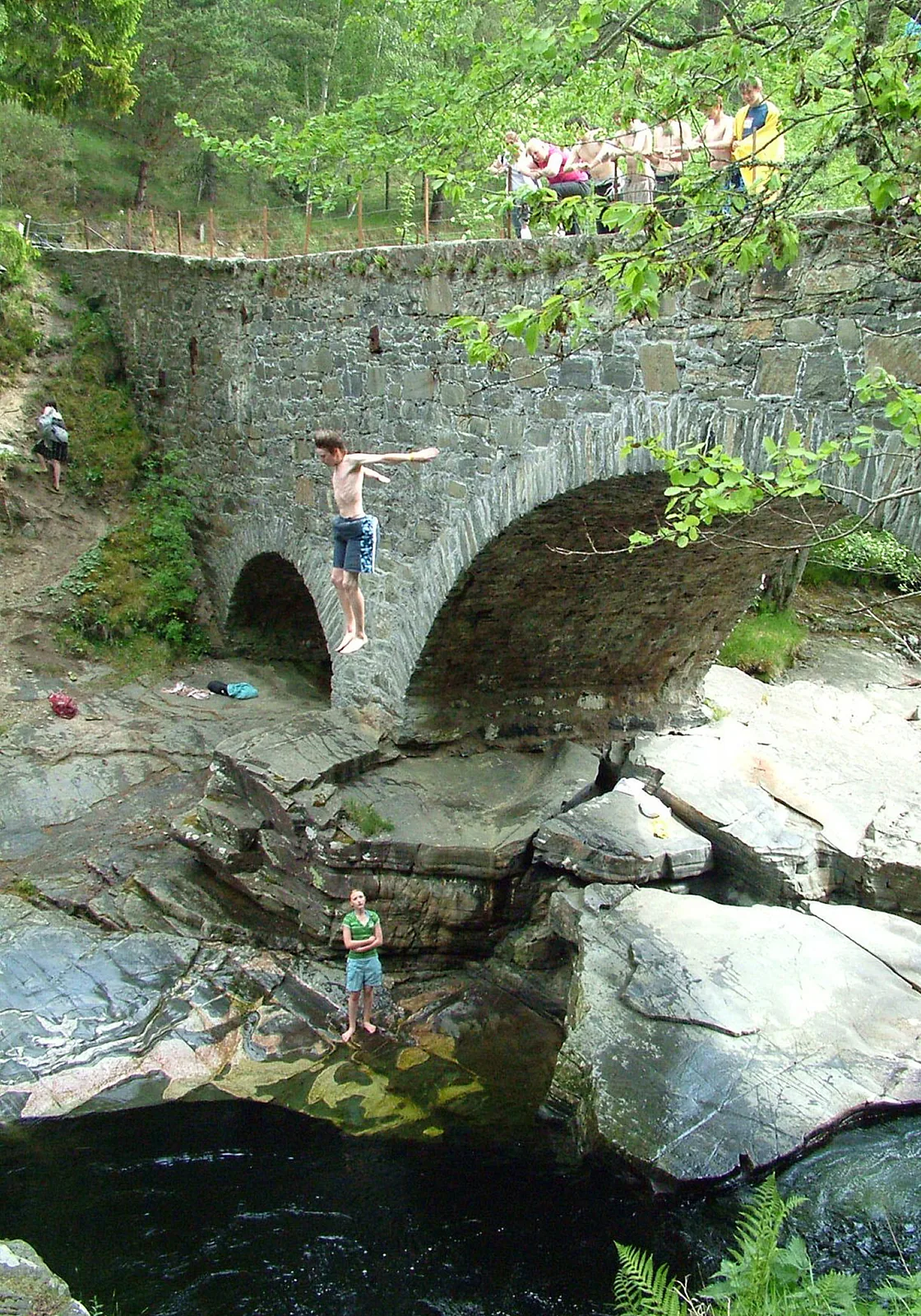 Bridge jumping